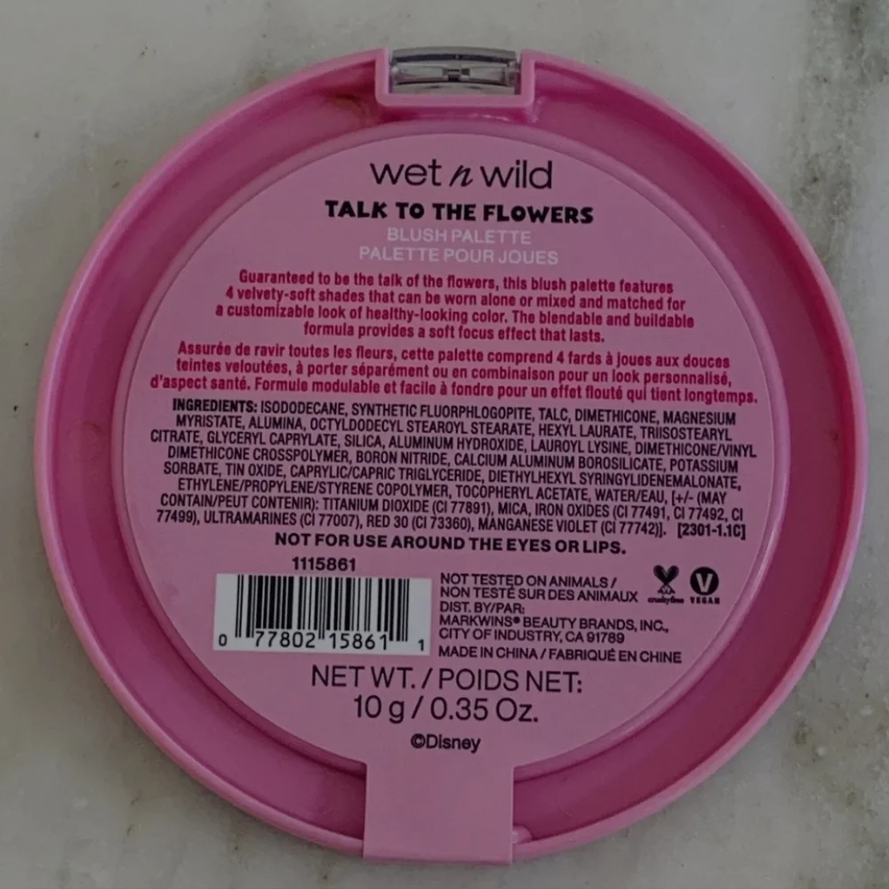 NEW! BLUSH PALETTE Wet n Wild Limitd Ed. Alice in Wonderland     Disney